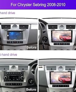 Dash Camera-METEESER-2+64G- for Chrysler Sebring 2006-2010 Touring Convertible Car Radio with Wireless Carplay/Android Auto-Android 13 Car Stereo 9″ Touch Screen GPS WiFi Bluetooth FM Mirror Link +Backup Camera SWC 2