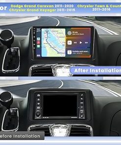 Dash Camera-Hikity-for Dodge Grand Caravan/Chrysler Grand Voyager/Chrysler Town & Country Radio- 8 Core 4+64G Android Car Stereo 9″ IPS Touchscreen Radio Carplay Android Auto GPS WiFi EQ DSP 2