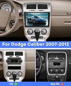 Dash Camera-EKAT-[2G+64G] Car Radio for Dodge Caliber 2007-2012- 10 inch Touch Screen Android Stereo 2