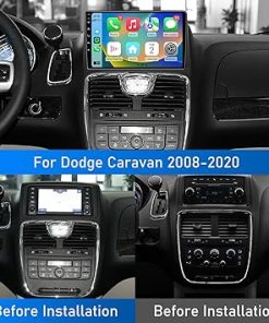 Dash Camera-YMJOGGUX-4GB+32GB Car Stereo Radio for Dodge Grand Caravan 2011-2020 Chrysler Town & Country 2012-2016- 9.2 inch HD Touch Screen Head Unit with Wireless CarPlay&Android Auto 2
