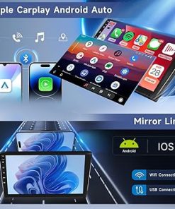 Dash Camera-Hodozzy-[4G+64G] Android Car Radio 10.1 inch Double Din- Hodozzy Touch Screen Car Stereo with GPS Bluetooth Wireless Carplay Android Auto 2