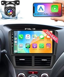 Dash Camera-Hikity-[2+64G] Hikity Android 13 Car Stereo for Subaru Forester Impreza WRX Radio 2008-2012 with Wireless Apple CarPlay Android Auto- 9 Inch Touchscreen Car Radio Bluetooth GPS WiFi HiFi FM MIC Backup Camera