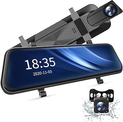 Dash Camera-AMGUR-2.5K Mirror Dash Cam Waterproof Backup Camera Car Dash Camera with 10″ Touch Screen- Vantop Mirror Dash Cam Front and Rear Dash Camera-AMGUR-2.5K Mirror Dash Cam Waterproof Backup Camera Car Dash Camera with 10" Touch Screen- Vantop Mirror Dash Cam Front and Rear