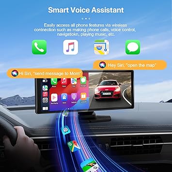 Dash Camera-DOOCK-Wireless Apple CarPlay Screen for Car 10.26” Portable Car Stereo with CarPlay & Android Auto- 4K Front Dash Cam &1080P Rear Camera with GPS Navigation 3 Dash Camera-DOOCK-Wireless Apple CarPlay Screen for Car 10.26'' Portable Car Stereo with CarPlay & Android Auto- 4K Front Dash Cam &1080P Rear Camera with GPS Navigation - Image 3