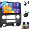 Dash Camera-Fortdows-5GWiFi Android 12 Car Radio Stereo for Ford Escape 2008-2012 with CarPlay & Android Auto- 9 Inch 1280 * 800 Touchscreen Support BT5.0 GPS DSP FM SWC+Camera