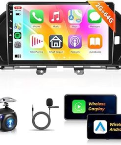 Dash Camera-podofo-【2G+64G】 9″ Wireless Carplay Car Stereo for Honda Odyssey 2010-2017 Radio with Wireless Android Auto-Podofo HD IPS Touch Screen Car Radio Bluetooth with GPS FM Radio WiFi HiFi Audio Rear View Camera