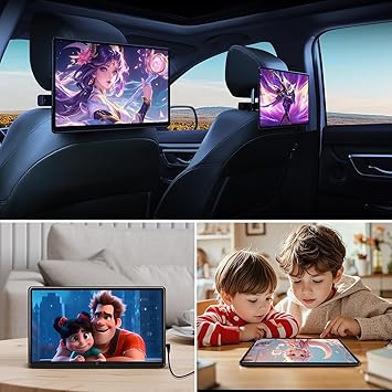 Dash Camera-AINAVI-15.6 inch Portable Android Car Headrest TV-Support Phone WiFi Bluetooth SD USB HDMI Connection Car Video Player (4G Ram+64G Rom-2PCS) 2 Dash Camera-AINAVI-15.6 inch Portable Android Car Headrest TV-Support Phone WiFi Bluetooth SD USB HDMI Connection Car Video Player (4G Ram+64G Rom-2PCS) - Image 2