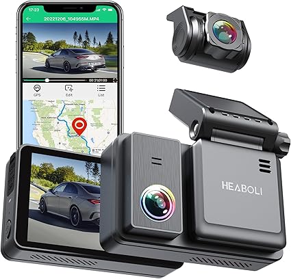 Dash Camera-HEABOLI-4K Dual Dash Cam Front and Rear- Wi-Fi GPS 3 Dash Camera-HEABOLI-4K Dual Dash Cam Front and Rear- Wi-Fi GPS - Image 3