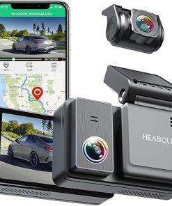 Dash Camera-HEABOLI-4K Dual Dash Cam Front and Rear- Wi-Fi GPS