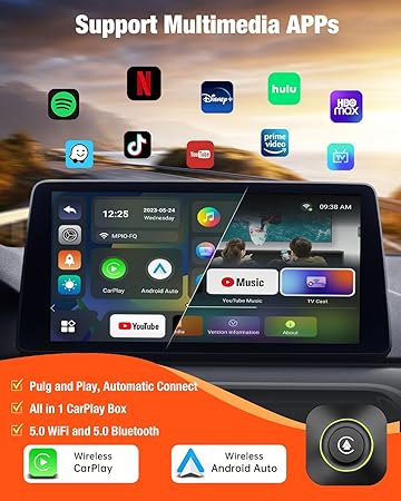 Dash Camera-KAMING-Wireless CarPlay Adapter Netflix- CarPlay Box YouTube Disney+ Hulu TikTok Live Sports Mirror Link 2 Dash Camera-KAMING-Wireless CarPlay Adapter Netflix- CarPlay Box YouTube Disney+ Hulu TikTok Live Sports Mirror Link - Image 2