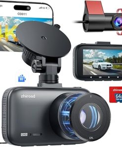 Dash Camera-zhiroad-Dash Cam Front and Rear- 4K Dual Dash Cam with CPL Filter