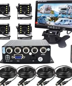 Dash Camera-Padarsey-Padarsey 4 Channel 720P SD AHD HD Mobile Vehicle Car Dvr MDVR Real-time Video Recorder Kit with 4 Waterproof Side Rear Back View Night Vision Car Cameras 7 inches VGA Car Monitor for Truck Bus RV Dash Camera-Padarsey-Padarsey 4 Channel 720P SD AHD HD Mobile Vehicle Car Dvr MDVR Real-time Video Recorder Kit with 4 Waterproof Side Rear Back View Night Vision Car Cameras 7 inches VGA Car Monitor for Truck Bus RV