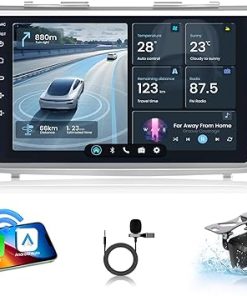 Dash Camera-Jufodrca-(𝟖𝐜𝐨𝐫𝐞 𝟒+𝟑𝟐𝐆) Car Radio Stereo for Toyota Camry 2007 2008 2009 2010 2011: Upgrade 5GWIFI 9 Inch with 1280 * 800 Touchscreen Android 13 Bluetooth Carplay Android Auto Backup Camera GPS
