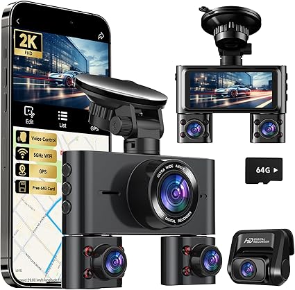 Dash Camera-HUPEJOS-Dash Cam- 360° Dash Camera for Cars Front and Rear Inside 3 Dash Camera-HUPEJOS-Dash Cam- 360° Dash Camera for Cars Front and Rear Inside - Image 3