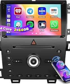 Dash Camera-Inefala-2+64G Screen for Ford Edge 2011 2012 2013 2014 2015 CarPlay Stereo Android 13 Car Radio 9 Inch Touchscreen Android Auto Backup Camera GPS FM RDS DSP 26UI