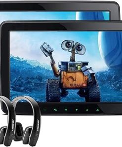 Dash Camera-XTRONS-XTRONS Dual Car Headrest Video Player 11.6 Inch IPS Screen Portable Car Headrest Mount Monitor with 2 Black Wireless IR Headphones Supports 1080P Video- HDMI Input Dash Camera-XTRONS-XTRONS Dual Car Headrest Video Player 11.6 Inch IPS Screen Portable Car Headrest Mount Monitor with 2 Black Wireless IR Headphones Supports 1080P Video- HDMI Input