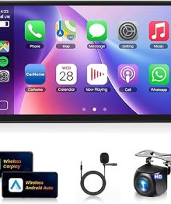 Dash Camera-METEESER-[8Core2+64G] Car Radio Stereo for Dodge Grand Caravan 11-20 Chrysler Town & Country 11-16 Grand Voyager 11-15 Wireless Carplay Android Auto-9″ IPS