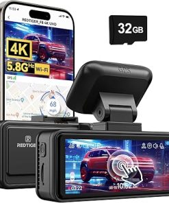Dash Camera-REDTIGER-REDTIGER 4K Dash Cam- 5.8GHz WiFi App Control Dash Camera for Cars