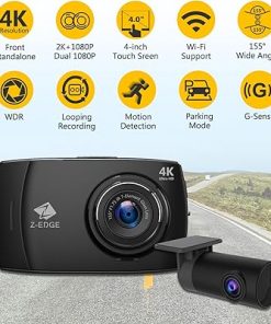 Dash Camera-Z Z-EDGE-Z-Edge T4 Dash Cam Front and Rear- 4K Dual Dash cam 2