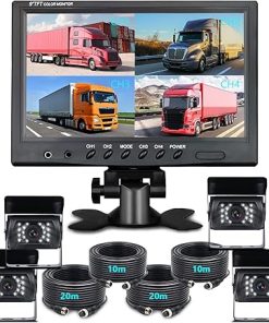 Dash Camera-Hodozzy-Wired Backup Camera System with 9 Inch Monitor for RV-Trucks