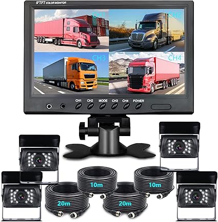 Dash Camera-Hodozzy-Wired Backup Camera System with 9 Inch Monitor for RV-Trucks Dash Camera-Hodozzy-Wired Backup Camera System with 9 Inch Monitor for RV-Trucks