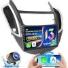 Dash Camera-j Junsun-4+64GB Qualcomm Car Radio Stereo for Chevy Chevrolet Silverado 2007-2013 Tahoe Equinox GMC Sierra Yukon Android 13 with CarPlay Android Auto Bluetooth5.0 5
