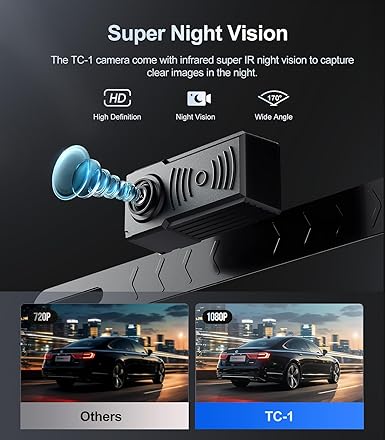 Dash Camera-Seventour-Backup Camera with Parking Radar Sensor System- 1080P Back up Camera Waterproof Clear Night Vision Rear View Camera with 7” Monitor for Cars/Truck/SUV/RV/Van/Trailer 3 Dash Camera-Seventour-Backup Camera with Parking Radar Sensor System- 1080P Back up Camera Waterproof Clear Night Vision Rear View Camera with 7'' Monitor for Cars/Truck/SUV/RV/Van/Trailer - Image 3