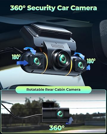 Dash Camera-LAMTTO-LAMTTO 1080P Dash Cam Front and Rear Inside with Hardwire Kit for 24h Security Parking Monitor- 360 Degree View 4 Channel Dash Camera for Cars Left Right 3 Dash Camera-LAMTTO-LAMTTO 1080P Dash Cam Front and Rear Inside with Hardwire Kit for 24h Security Parking Monitor- 360 Degree View 4 Channel Dash Camera for Cars Left Right - Image 3