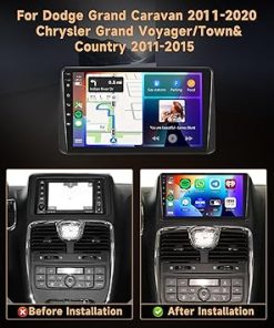 Dash Camera-Rimoody-2G+64G Car Radio for Dodge Grand Caravan 2011-2020- Rimoody Android 13 Car Stereo for Chrysler Grand Voyager/Town&Country 2011-2015 2