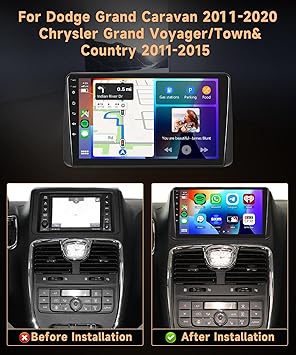 Dash Camera-Rimoody-2G+64G Car Radio for Dodge Grand Caravan 2011-2020- Rimoody Android 13 Car Stereo for Chrysler Grand Voyager/Town&Country 2011-2015 2 Dash Camera-Rimoody-2G+64G Car Radio for Dodge Grand Caravan 2011-2020- Rimoody Android 13 Car Stereo for Chrysler Grand Voyager/Town&Country 2011-2015 - Image 2