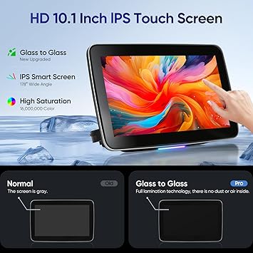 Dash Camera-AINAVI-10.1″ Android 11 Headrest Monitor Touchscreen Portable Car Tablet TV-4K Video Playback with WiFi Phone Mirroring Link Airplay HDMI Bluetooth USB SD Video Player (10.1″ 2G Ram+32G ROM(1*pc)) 3 Dash Camera-AINAVI-10.1" Android 11 Headrest Monitor Touchscreen Portable Car Tablet TV-4K Video Playback with WiFi Phone Mirroring Link Airplay HDMI Bluetooth USB SD Video Player (10.1" 2G Ram+32G ROM(1*pc)) - Image 3