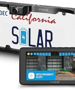 Dash Camera-TYPE S TOURING ITEMS-Type S Solar Powered Wireless Backup Camera- License Plate Frame Design Dash Camera-TYPE S TOURING ITEMS-Type S Solar Powered Wireless Backup Camera- License Plate Frame Design