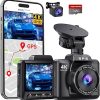 Dash Camera-ecomoment-4K+1080P Dash Cam Front and Rear