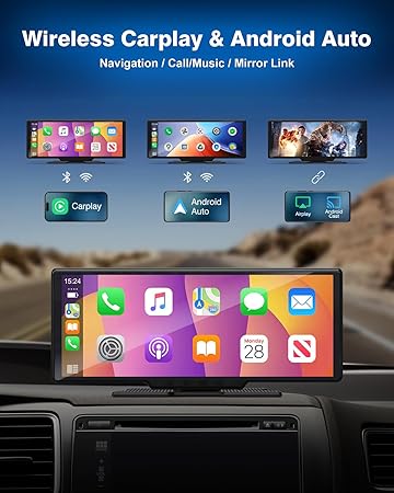 Dash Camera-Sprleaf-Car Play Screen with 4K Dash cam 10.26 Inch Compatible with Apple Carplay/Android Auto- Carplay Screen for Car 1080P Backup Camera GPS Navigation/Mirror Link/Voice Control 2 Dash Camera-Sprleaf-Car Play Screen with 4K Dash cam 10.26 Inch Compatible with Apple Carplay/Android Auto- Carplay Screen for Car 1080P Backup Camera GPS Navigation/Mirror Link/Voice Control - Image 2