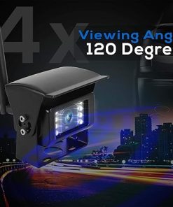 Dash Camera-Pyle-Pyle Waterproof Car Parking Rear View Reverse Safety Vehicle Monitor System w/Quad View 7” Video LCD- DVR Recording 2