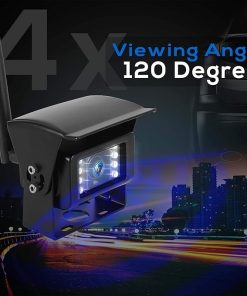 Dash Camera-Pyle-Pyle Wireless Backup Rearview Dash Camera – Waterproof Car Parking Rear View Reverse Safety Vehicle Monitor System W/Quad View 7” Video LCD- DVR Recording 2