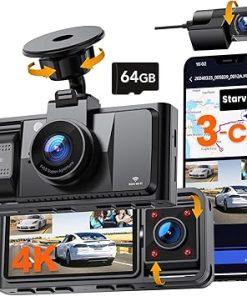 Dash Camera-YEECORE-Real 4K 3 Channel Dash Cam- STARVIS 2 Sersor