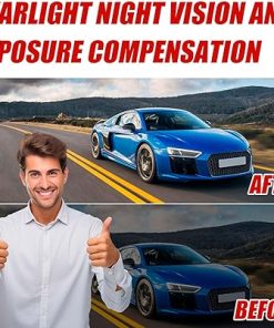 Dash Camera-Elugty-DualView Dash Cam 1080P- 1080p HD Vision Wide Angle Traffic Recorder 2