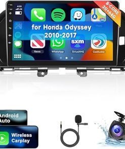 Dash Camera-VECHTEL-[8 CORE 2G+64G] for Honda Odyssey 2010-2017 Car Radio with Wireless Carplay/Android Auto- 9 Inch Android 13 IPS Touch Screen Car Stereo