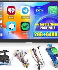 Dash Camera-Hikity-Hikity Android Car Stereo for Toyota Sienna 2015-2018 Radio 2+64GB 9 Inch Touchscreen Car Radio Wireless Carplay Android Auto Support GPS Navigation WiFi Bluetooth FM EQ Backup Camera Dash Camera-Hikity-Hikity Android Car Stereo for Toyota Sienna 2015-2018 Radio 2+64GB 9 Inch Touchscreen Car Radio Wireless Carplay Android Auto Support GPS Navigation WiFi Bluetooth FM EQ Backup Camera