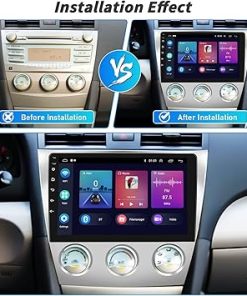 Dash Camera-Roinvou-(Manual A/C) 2+64G Android Car Radio for Toyota Camry 2006-2011- 10.1” Touch Screen with Wireless CarPlay Android Auto 2
