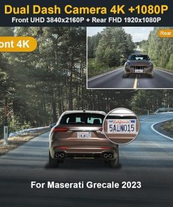 Dash Camera-FITCAMX-Fitcamx Front 2160P+Rear 1080P Dash Cam for 2023 Maserati Grecale GT Modena Trofeo- Integrated OEM Look 2
