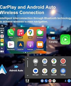 Dash Camera-DeepMoto-Motorcycle Dash Cam Carplay and Android Auto GPS Navigation- Front and Rear HD Cameras 2