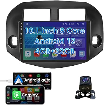 Dash Camera-hizpo-8 Core 4+32GB Android Car Radio for Toyota RAV4 2007-2012- 10.1″ QLED GPS Stereo Support Wireless Apple Carplay Andriod Auto Bluetooth DSP SWC USB with 1080P Backup Camera Dash Camera-hizpo-8 Core 4+32GB Android Car Radio for Toyota RAV4 2007-2012- 10.1" QLED GPS Stereo Support Wireless Apple Carplay Andriod Auto Bluetooth DSP SWC USB with 1080P Backup Camera