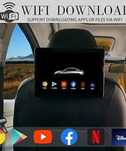 Dash Camera-RRUNN-10.1 inch 4G+32G One Android Headrest Video Players with WiF-Sync Screen Tablets Phone Mirror Car Back Seat TV Monitors 2