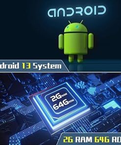 Dash Camera-Hikity-Hikity 2+64G Double Din Android 13 Carplay Stereo Wireless Carplay Android Auto- 10.1 Inch Android Car Stereo Touch Screen Bluetooth FM Radio GPS Navigation WiFi HiFi IPS Display + Backup Camera 2