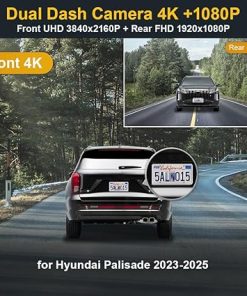 Dash Camera-FITCAMX-Fitcamx 2160P+Rear 1080P Dash Cam Adapts for Hyundai Palisade 2023-2025 (Part No#S8711) with Auto Dimming- OEM Look 2