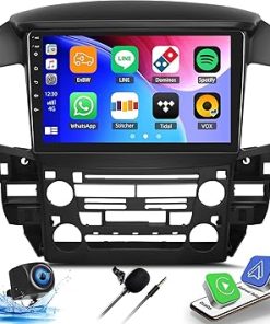 Dash Camera-SIXTOP-SIXTOP [2+64G] Android Car Stereo for Lexus RX300/Toyota Harrier 1997-2003 Upgrade Replacement Radio Carplay Android Auto Mirror Link 30 Themes 9 inch Touchscreen FM GPS Bluetooth+Backup Camera&MIC