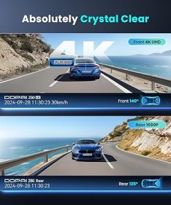 Dash Camera-ddpai-DDPAI 4K Dash Cam Front and Rear- 2160P+1080P Dash Camera for Cars 2