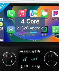 Dash Camera-Leadfan-Leadfan Car Radio for Chevy Chevrolet Silverado Tahoe GMC Sierra Buick Yukon Stereo Upgrade with Wireless Carplay Android Auto 10.1” IPS Touchscreen Bluetooth WiFi GPS Navigation SWC Backup Camera